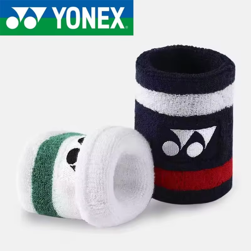 Badminton Yonex - YONEX สายรัดข้อมือเทนนิสแบดมินตันคลาสสิครุ่นครบรอบ 75 ปีกีฬาดูดซับเหงื่อฟิตเนสป้องกันการแพลงข้อมือหนาป้องกันข้อมือ