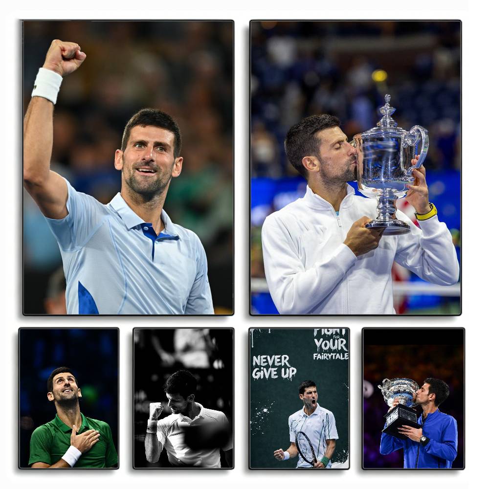 Badminton Quotes - N-Novak Tennis Legend D-Djokovic โปสเตอร์ HD