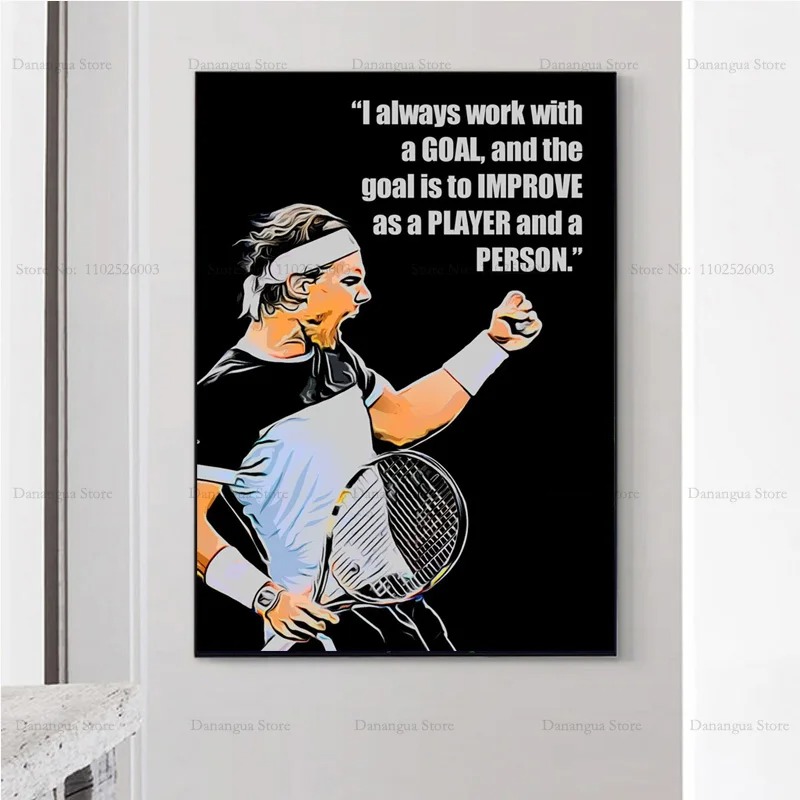Rafaels คําคมใหม่ Nadals ผู้เล - Badminton Quotes บทวิจารณ์และราคา