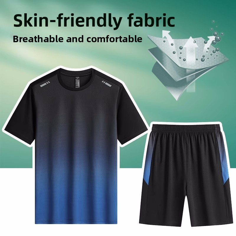 ชุดเสื้อยืดแขนสั้นผ้าไหมน้ำแข็ - Badminton Youth บทวิจารณ์และราคา