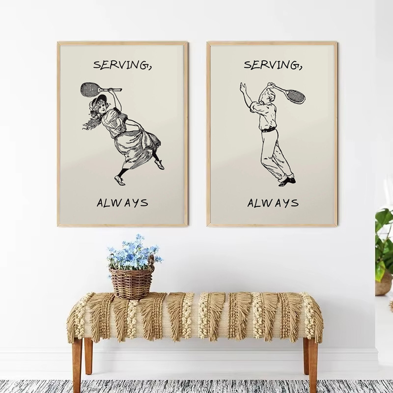 แฟชั่นเทนนิสปีนเขากีฬา Art Wal - Badminton Quotes บทวิจารณ์และราคา